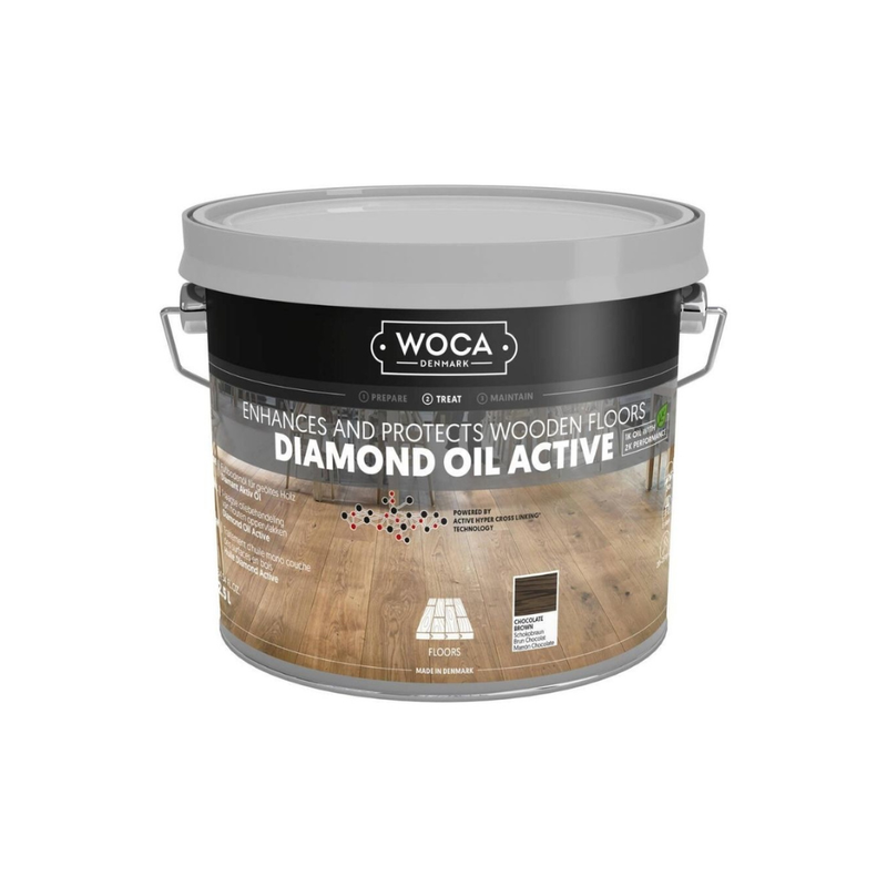 WOCA Diamond Oil Active | Schokobraun